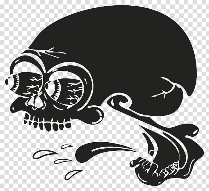 Skull and crossbones Black Sticker Death, others transparent background PNG clipart