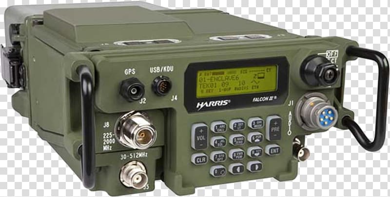 AN/PRC-152 AN/PRC-117F Harris Corporation Radio Shortwave radiation, falcon transparent background PNG clipart