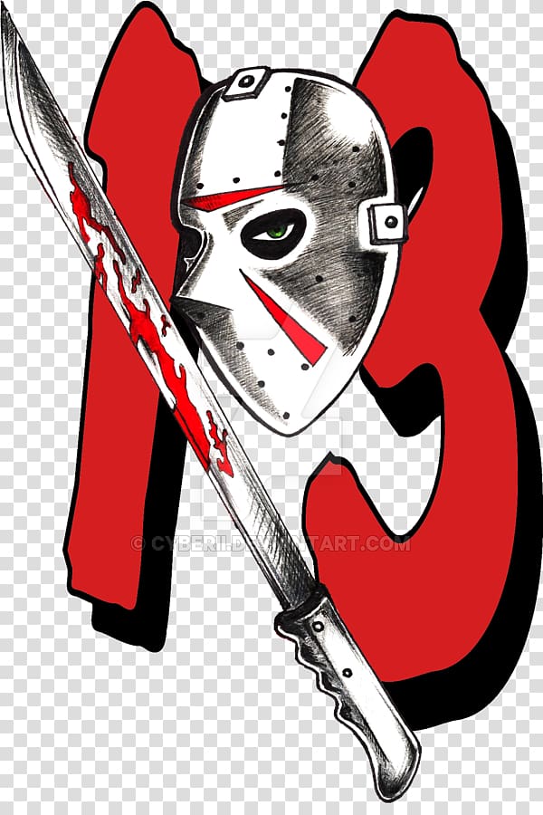 Jason Voorhees Friday the 13th: The Game Drawing Art, Red friday transparent background PNG clipart