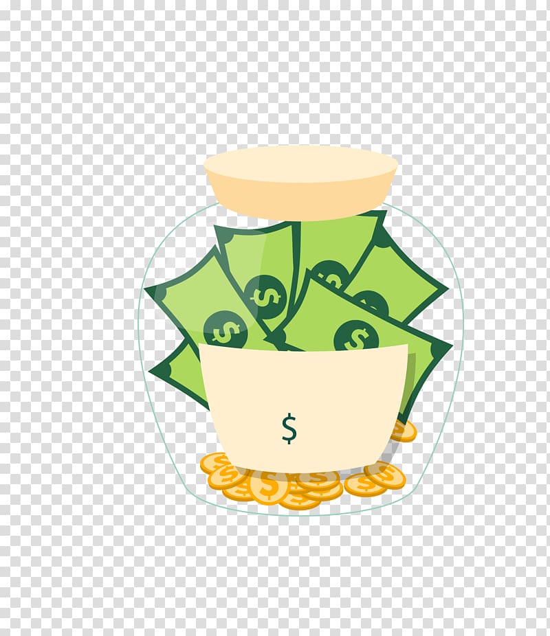 Finance Financial system Pension Coin, color wishing the dollar in the bottle transparent background PNG clipart