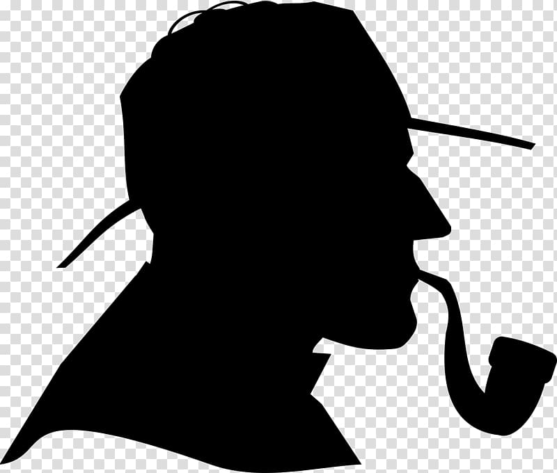 Detective Silhouette , sherlock transparent background PNG clipart