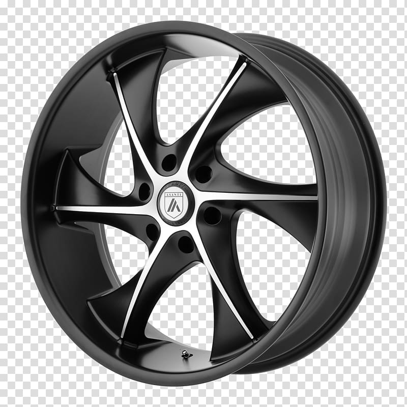 Asanti Black Wheels Custom wheel Chrome plating, wheels india transparent background PNG clipart
