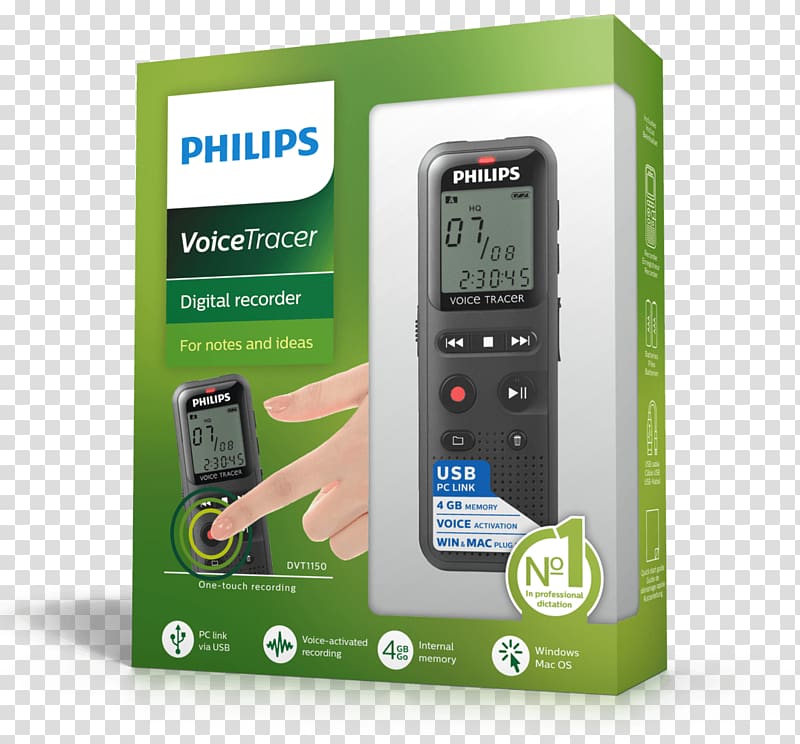 Dictation machine Philips Sound Recording and Reproduction Tape recorder, PHILIPS transparent background PNG clipart