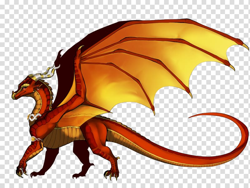 Dragon Wings of Fire Color Drawing Yellow, mountain cliff transparent background PNG clipart