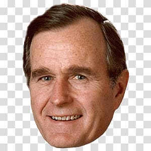 man's portrait, George H. W. Bush transparent background PNG clipart