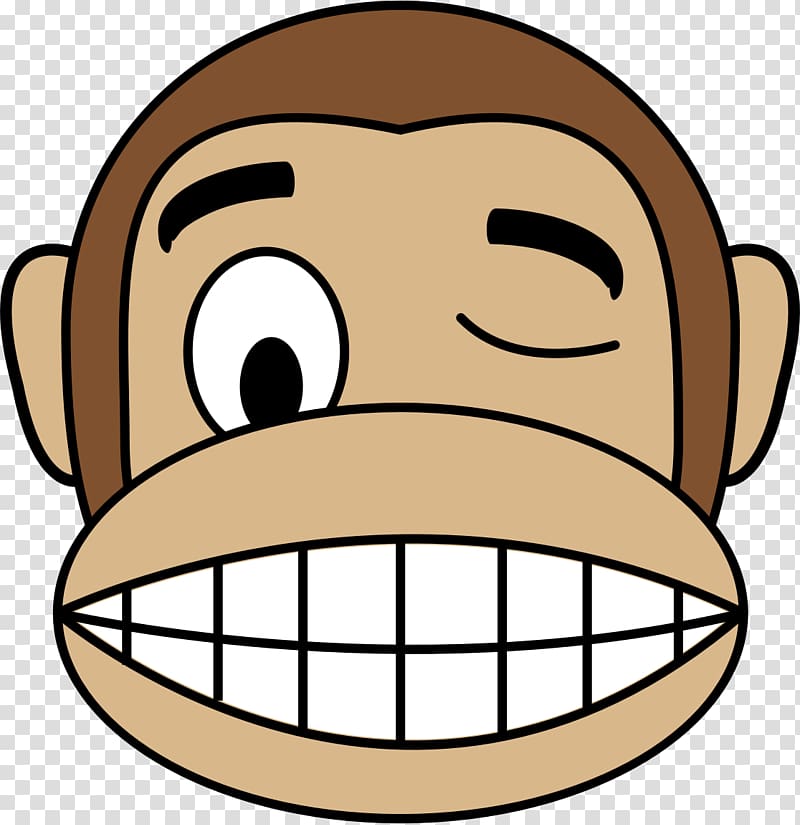 , monkey face transparent background PNG clipart