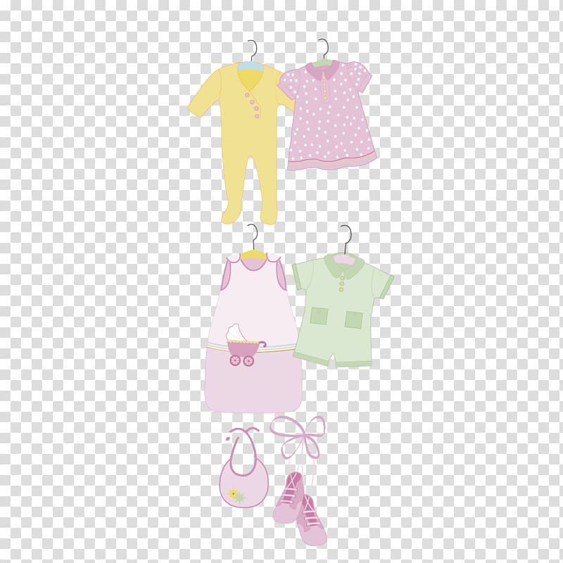 Clothing Vecteur, Baby clothes material transparent background PNG clipart