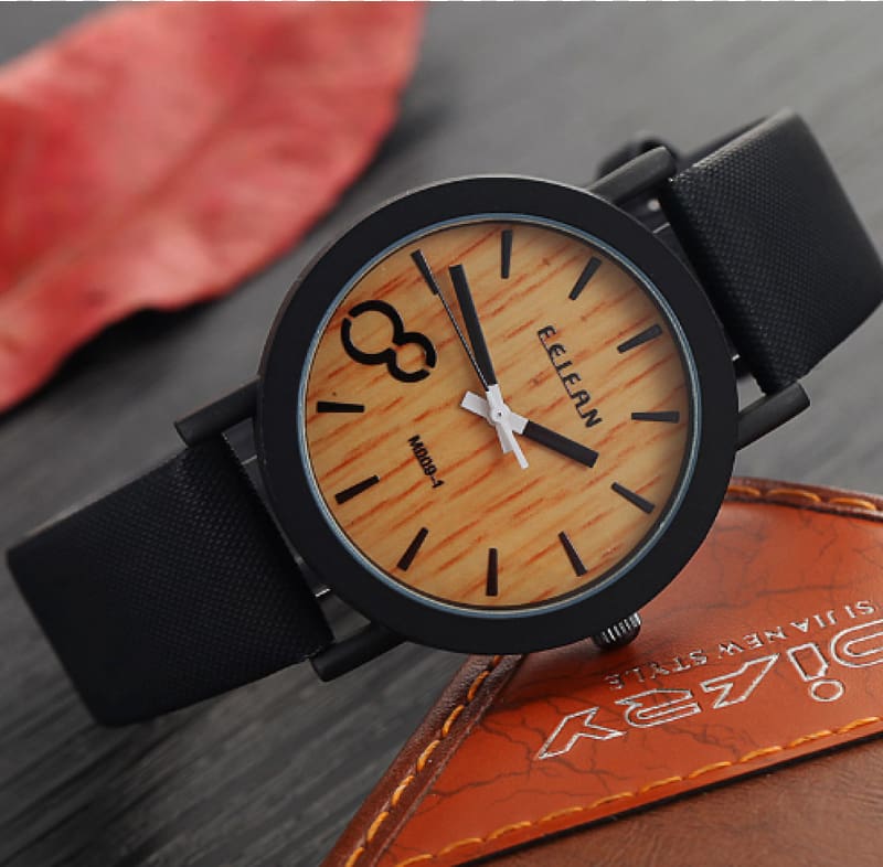 Watch strap Watch strap Leather Quartz clock, watches transparent background PNG clipart