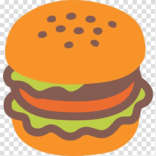 Cheeseburger Hamburger Emoji Sticker Android, HAMBURGUER transparent background PNG clipart