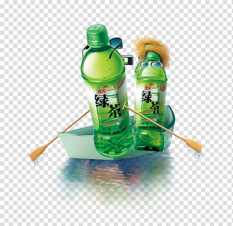 Green tea Drink, Creative boating unified green tea transparent background PNG clipart