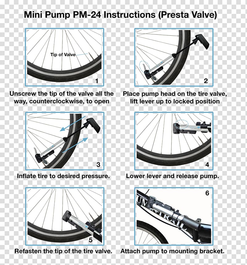 Bicycle Pumps Bicycle Wheels Presta valve Car, bicycle repair transparent background PNG clipart