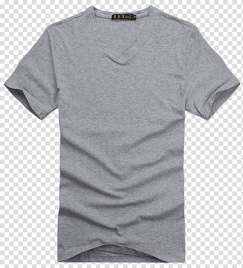 T-shirt Grey Sleeve Designer, Light grey T-shirt transparent background PNG clipart