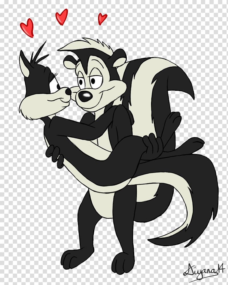 Pepé Le Pew Penelope Pussycat Looney Tunes Love Drawing, Penelope transparent background PNG clipart