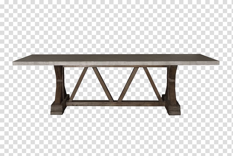 Trestle table Trestle bridge Reclaimed lumber Dining room, wooden table top transparent background PNG clipart