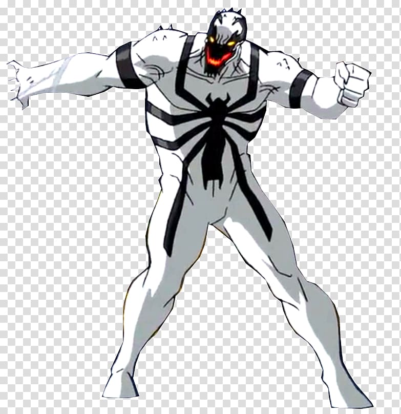 Anti-Venom Spider-Man Marvel Comics Symbiote, venom transparent background PNG clipart