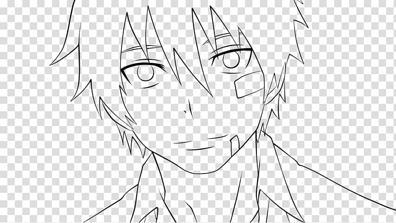 Line art Rin Okumura Blue Exorcist Drawing Anime, line art transparent background PNG clipart