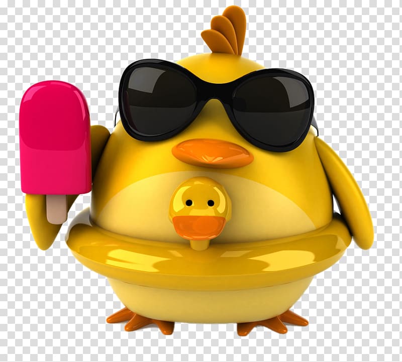 illustration , Take ice cream 3D chick transparent background PNG clipart