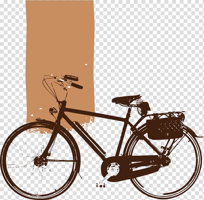 black bicycle art, Bicycle Burbank Bike Shop Mountain bike , bike transparent background PNG clipart