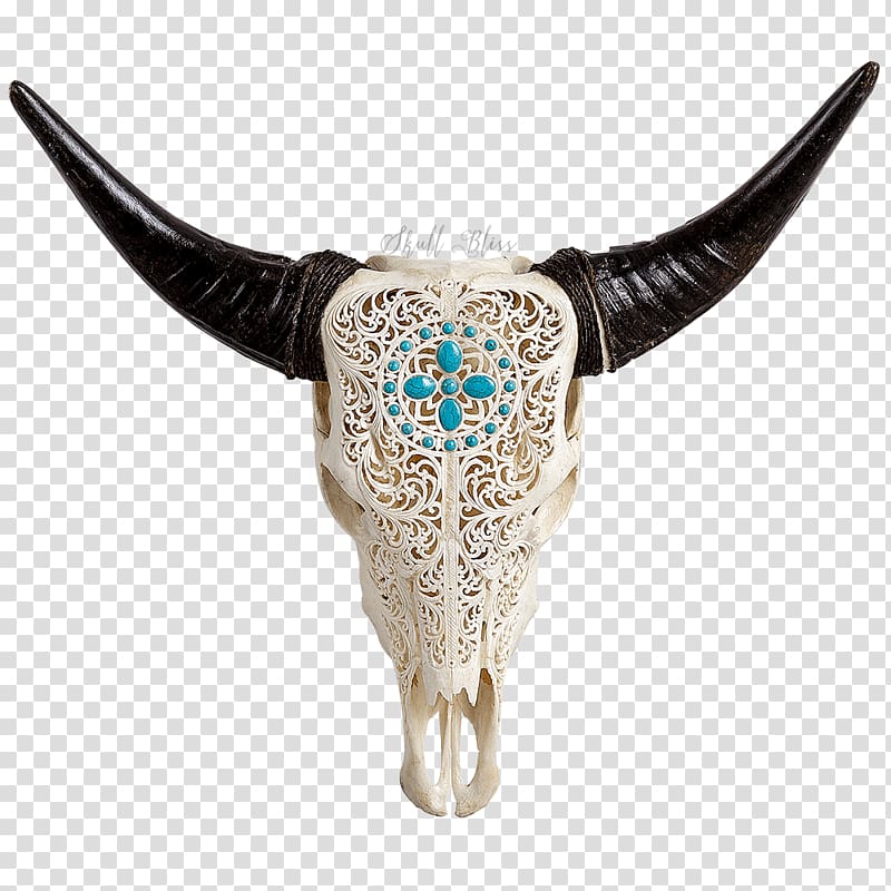 Cattle Skull XL Horns Animal, skull transparent background PNG clipart