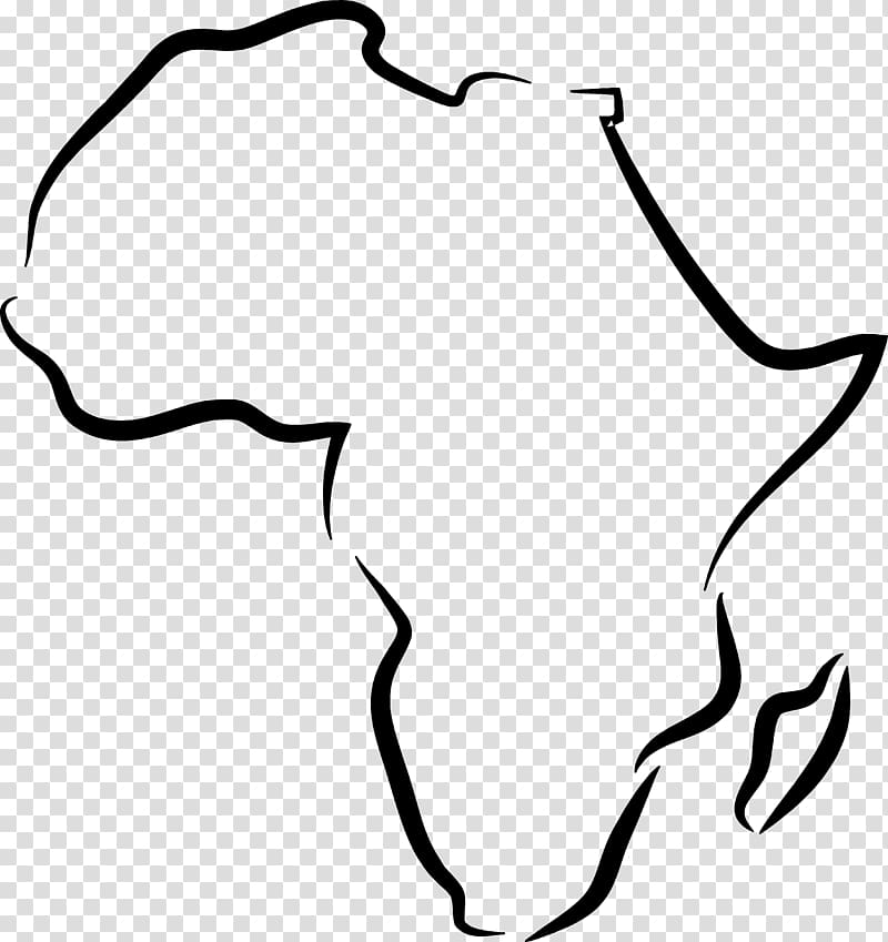 map sketch, South Africa North Africa East Africa , Africa White transparent background PNG clipart