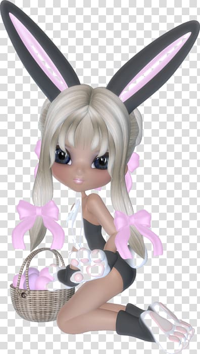 Ear Rabbit, Long ears dolls transparent background PNG clipart