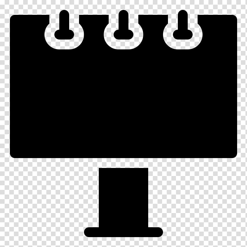 Computer Icons Billboard Icon Award Black & White, business billboards transparent background PNG clipart