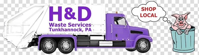 Commercial vehicle Brand Cargo H&R Block, waste Truck transparent background PNG clipart