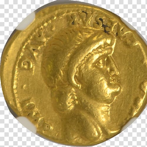 Coin Gold Numismatic Guaranty Corporation Aureus Roman currency, Coin transparent background PNG clipart