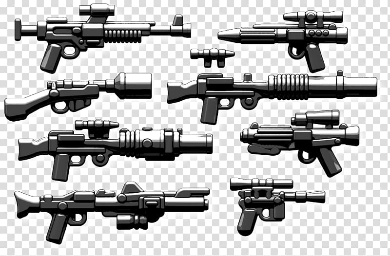 BrickArms Lego minifigure Weapon Assault rifle, weapon transparent background PNG clipart