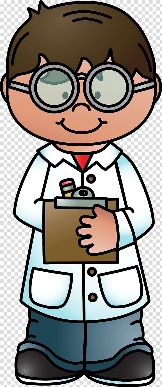 male doctor , Physical science Scientist Technology , Scientists Melonheadz transparent background PNG clipart