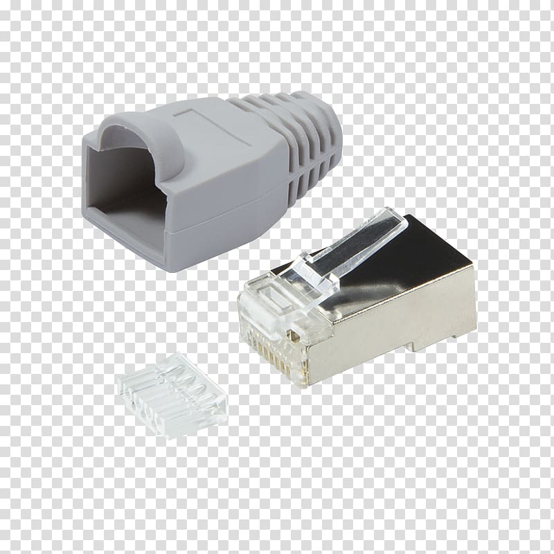 Category 6 cable 8P8C Electrical connector Modular connector Patch cable, RJ45 cable transparent background PNG clipart