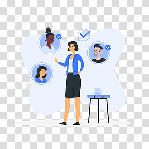 illustration, Selecting team, business, job, candidate, team, worker, human resources transparent background PNG clipart thumbnail