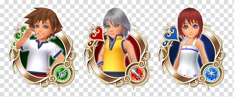 Kingdom Hearts χ Kairi Riku Heartless AND YOUNG, others transparent background PNG clipart