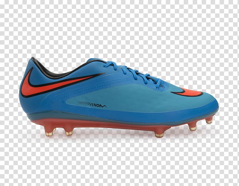 Football boot Cleat Nike Hypervenom Shoe, Nike Blue Soccer Ball Field transparent background PNG clipart