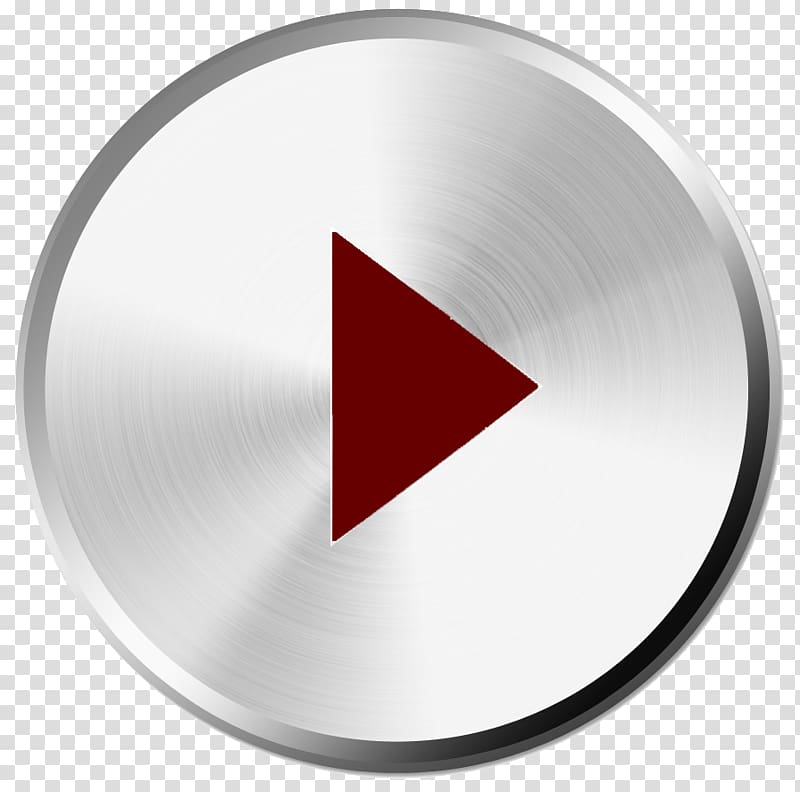 round silver and red pause logo , YouTube Play Button Computer Icons , Play Button transparent background PNG clipart