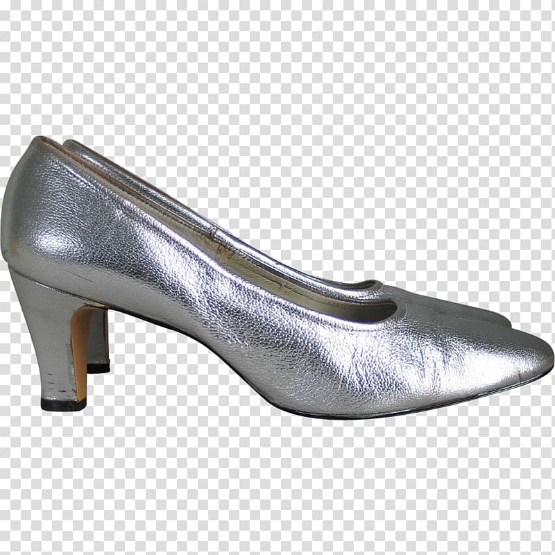 Product design Shoe Metal, Silver Thick Heel Shoes for Women transparent background PNG clipart