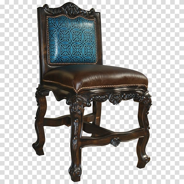 Chair Antique, genuine leather stools transparent background PNG clipart