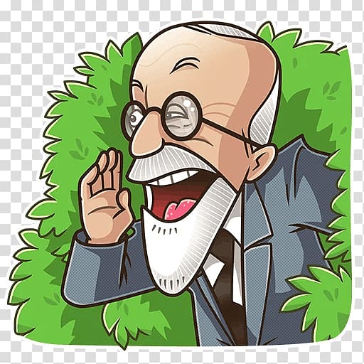 Sticker Telegram Advertising Person, sigmund freud transparent background PNG clipart