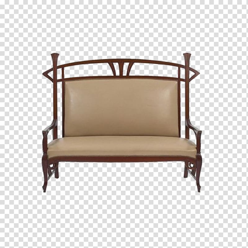 Table Art Nouveau Furniture, Simple sofa seat transparent background PNG clipart