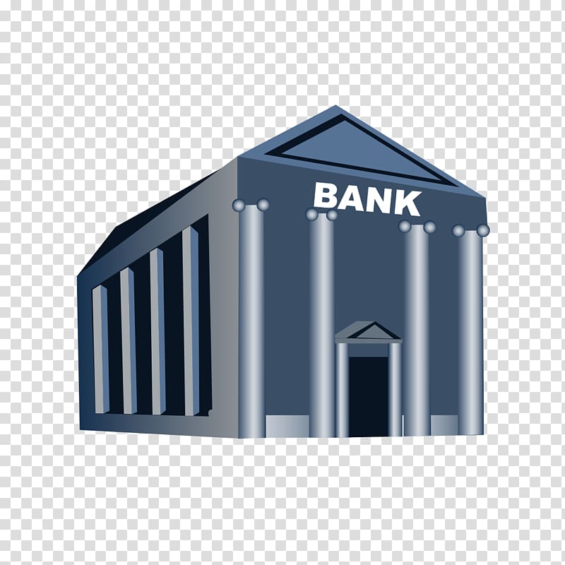 Building Bank Architecture, Hand-painted Bank Building transparent background PNG clipart