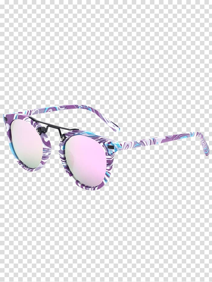 Goggles Mirrored sunglasses, Marble pattern transparent background PNG clipart