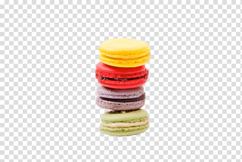 yellow, red, gray, and green macaroons, Macarons transparent background PNG clipart