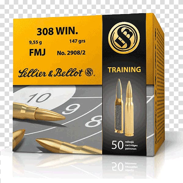 .30-06 Springfield Sellier & Bellot Ammunition Full metal jacket bullet Caliber, .308 Winchester transparent background PNG clipart