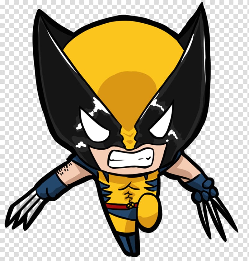 DC Wolverine illustration, Wolverine Chibi Drawing X-Men Marvel Comics, Wolverine transparent background PNG clipart