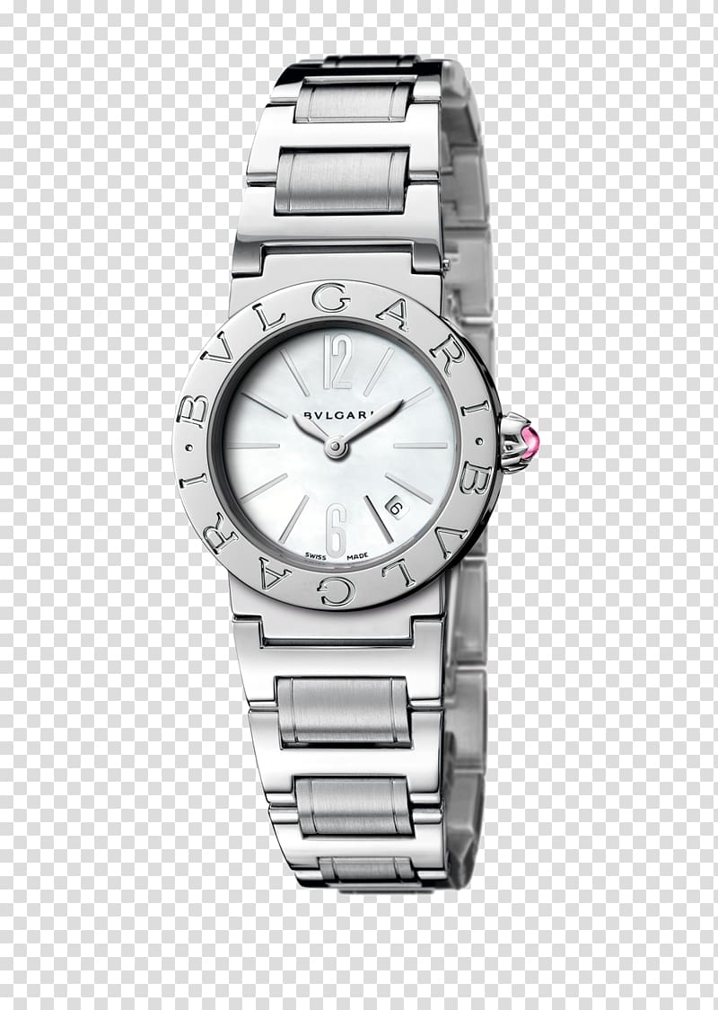 Bulgari Watch Jewellery Luxury goods Quartz clock, Silver watches Bulgari watches female form transparent background PNG clipart
