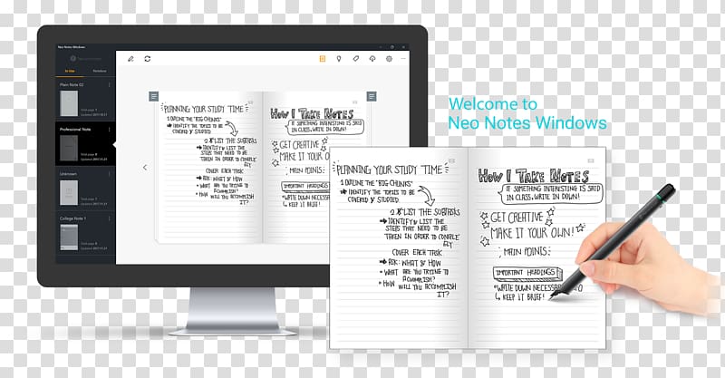 Digital pen Paper Electronics Notebook, smart notes transparent background PNG clipart