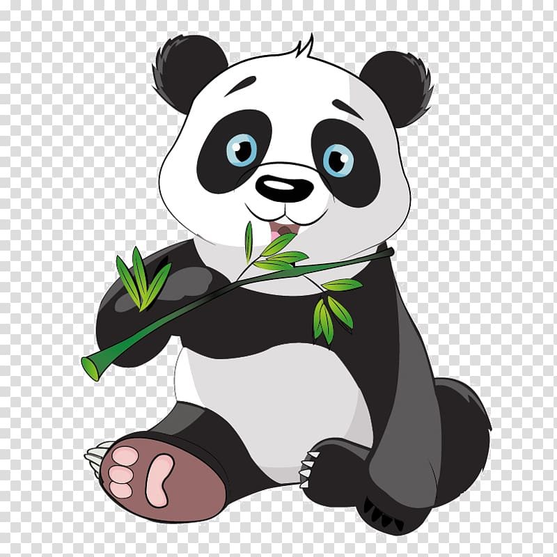 Giant panda Red panda graphics , bamboo transparent background PNG clipart