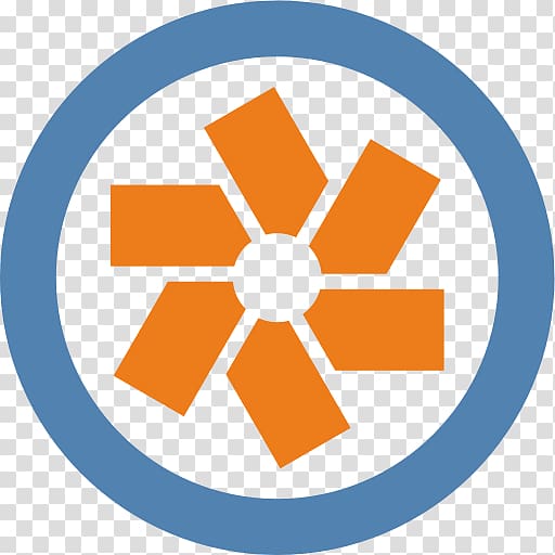 round orange and blue logo, Pivotal Tracker Logo transparent background PNG clipart