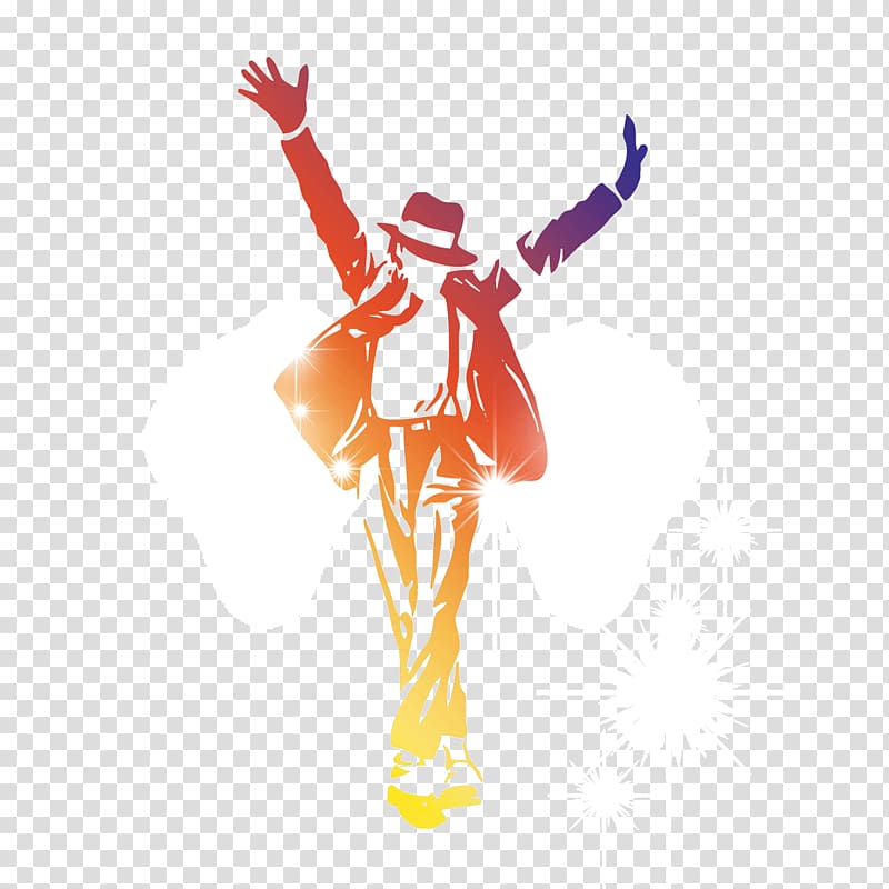Michael Jacksons Moonwalker The Best of Michael Jackson Silhouette Decal, Silhouette figures,color,Michael Jackson,light transparent background PNG clipart