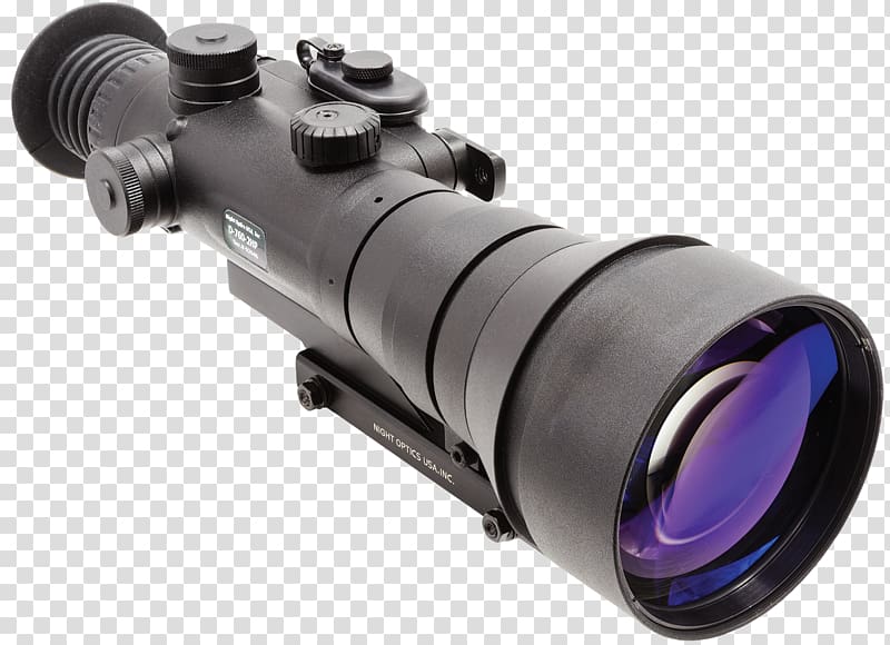 Night vision device Optics Monocular, infrared scope transparent background PNG clipart